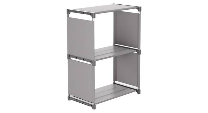 Wayne Collapsible Multi purpose Rack (Grey Finish) by Urban Ladder - Front View - 