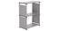 Wayne Collapsible Multi purpose Rack (Grey Finish) by Urban Ladder - Front View - 