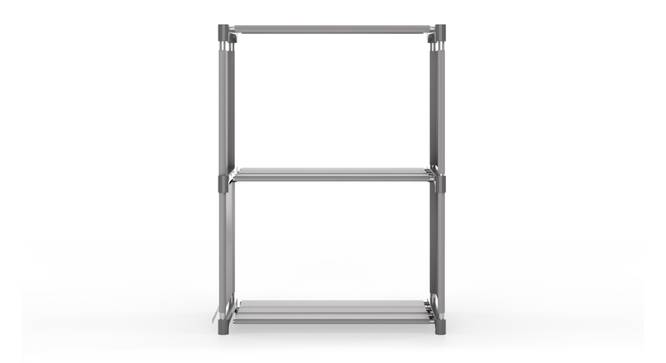 Wayne Collapsible Multi purpose Rack (Grey Finish) by Urban Ladder - Side View - 
