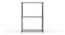 Wayne Collapsible Multi purpose Rack (Grey Finish) by Urban Ladder - Side View - 