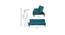 Palermo Sofa cum Bed (Green, Green Finish) by Urban Ladder - Dimension Design 1 - 