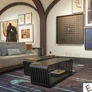 expressionist by mohanbir Roset Rectangular Solid Wood Coffee Table in Black Finish-picture-13