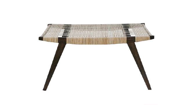 Kanabera Stool (Natural & Walnut) by Urban Ladder - Front View Design 1 - 710880