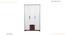 Wardrobe Frosty white & Columbian walnut in walnut finish (Frosty White & Columbian Walnut Finish) by Urban Ladder - Front View Design 1 - 710924