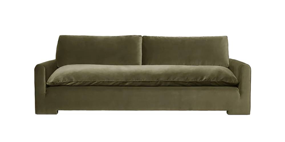Cavalrry Fabric Sofa (Green Olive) by Urban Ladder - - 
