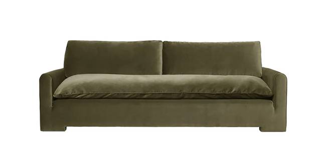Cavalrry Fabric Sofa (Green Olive) (3-seater Custom Set - Sofas, None Standard Set - Sofas, Olive Green, Fabric Sofa Material, Regular Sofa Size, Regular Sofa Type)
