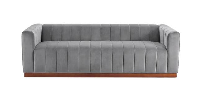 Dupy Fabric Sofa (Midnight Grey) (Grey, 3-seater Custom Set - Sofas, None Standard Set - Sofas, Fabric Sofa Material, Regular Sofa Size, Regular Sofa Type)