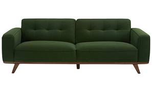 Dammask Fabric Sofa (Midnight Forest Green Colour)