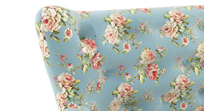Frida Loveseat (Dusty Teal Floral) by Urban Ladder - Top Image - 
