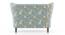Frida Loveseat (Dusty Teal Floral) by Urban Ladder - Rear View - 