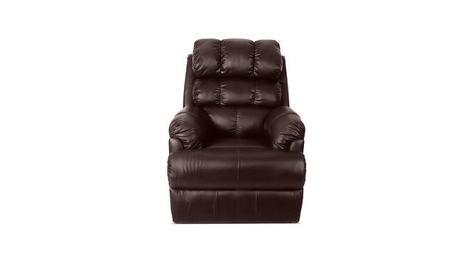 Amet Recliner (Brown, One Seater) by Urban Ladder - Design 1 Side View - 711115