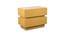 Lagere Series Bedside Table polished in dual Colours (Natural for Drawers & Black) (Yellow Finish) by Urban Ladder - Front View Design 1 - 711141
