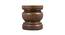 Boj Series Side Table & Bedside Table carved out of Solid Hardwood duly polished in Walnut Finish (Walnut Finish) by Urban Ladder - Front View Design 1 - 711144