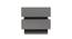 Lagere Series Bedside Table polished in dual Colours (Natural for Drawers & Black) (Grey Finish) by Urban Ladder - Design 1 Side View - 711150