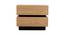 Lagere Series Bedside Table polished in dual Colours (Natural for Drawers & Black) (Black Finish) by Urban Ladder - Design 1 Side View - 711151