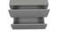 Lagere Series Bedside Table polished in dual Colours (Natural for Drawers & Black) (Grey Finish) by Urban Ladder - Ground View Design 1 - 711158