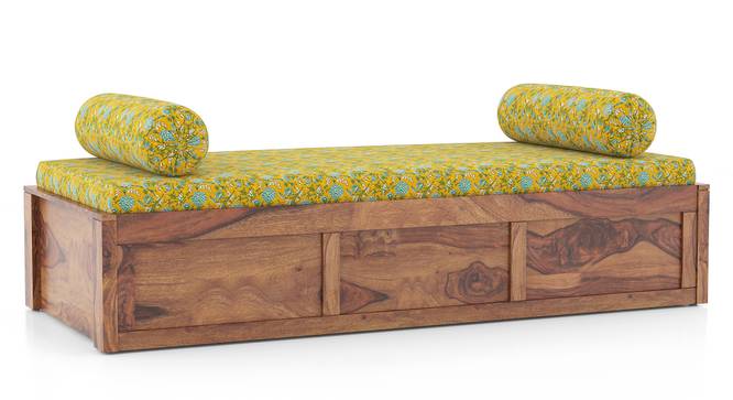 Harvey Day Bed (Teak Finish, Yellow) by Urban Ladder - Side View - 711952