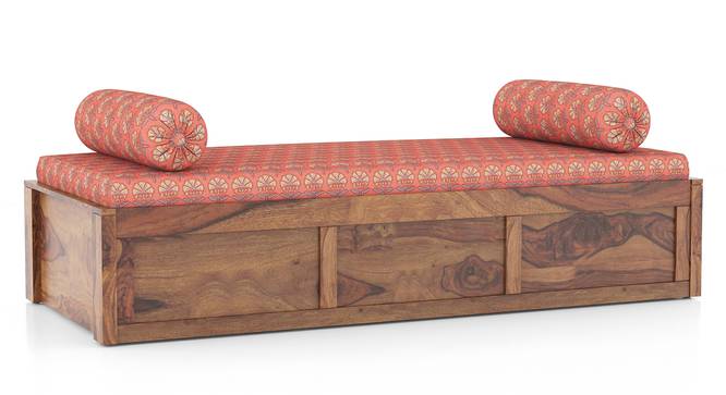 Harvey Day Bed (Teak Finish, Coral) by Urban Ladder - Side View - 711958