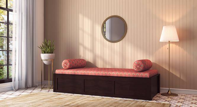 Harvey Day Bed (Mahogany Finish, Coral) by Urban Ladder - Front View - 711963