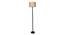 Frost Beige Jute Floor Lamp with Solid Wood (Black) by Urban Ladder - Front View Design 1 - 712022