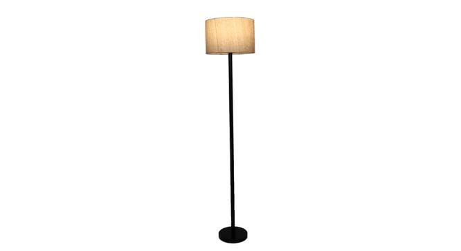 Frost Beige Jute Floor Lamp with Solid Wood (Black) by Urban Ladder - Design 1 Side View - 712041