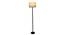 Frost Beige Jute Floor Lamp with Solid Wood (Black) by Urban Ladder - Design 1 Side View - 712041