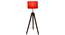 April Red Cotton Floor Lamp with Metal (Brown) by Urban Ladder - Design 1 Side View - 712048