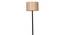 Frost Beige Jute Floor Lamp with Solid Wood (Black) by Urban Ladder - Ground View Design 1 - 712060