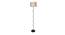 West Grey Jute Floor Lamp with Solid Wood (Black) by Urban Ladder - Front View Design 1 - 712099