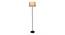Fifi Grey Jute Floor Lamp with Solid Wood (Black) by Urban Ladder - Design 1 Side View - 712137