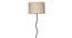 West Grey Jute Floor Lamp with Solid Wood (Black) by Urban Ladder - Ground View Design 1 - 712154