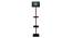 Jay Blue Cotton Floor Lamp with Solid Wood (Brown) by Urban Ladder - Design 1 Side View - 712328
