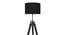 Emerald Black Cotton Floor Lamp with Solid Wood (Black) by Urban Ladder - Ground View Design 1 - 712363