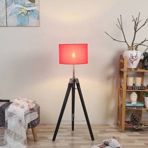 Crystal Red Cotton Floor Lamp with Solid Wood-image-13