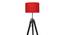 Crystal Red Cotton Floor Lamp with Solid Wood (Black) by Urban Ladder - Ground View Design 1 - 712461