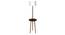 Rosa White Cotton Floor Lamp with Solid Wood (Brown) by Urban Ladder - Front View Design 1 - 712506