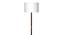 Rosa White Cotton Floor Lamp with Solid Wood (Brown) by Urban Ladder - Ground View Design 1 - 712528