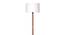 Ocean White Cotton Floor Lamp with Solid Wood (Brown) by Urban Ladder - Ground View Design 1 - 712530