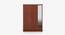 Aria 4 Door Wardrobe (Walnut Finish) by Urban Ladder - Ground View Design 1 - 712749