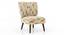 Grace Accent Chair (Mustard Florals) by Urban Ladder - Side View - 