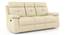 Raphael 1 Seater Fabric Recliner (Off White, Three Seater) by Urban Ladder - Side View - 