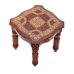 new shilpi handicrafts Square Solid Wood Coffee Table in Glossy Finish-picture-17