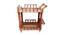 shilpi sheesham wood standard handmade wheel decor service trolley/ bar trolley-NSHCTROL02 (Glossy Finish) by Urban Ladder - Front View Design 1 - 713343