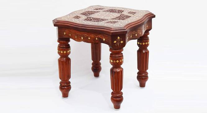Shilpi Sheesham Wood, Brass Inlay Solid Wood Coffee Table-NSHCTBL02 (Glossy Finish) by Urban Ladder - Front View Design 1 - 713346