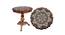 Shilpi Sheesham Wood, Brass Inlay Solid Wood Coffee Table-NSHCTBL09 (Glossy Finish) by Urban Ladder - Front View Design 1 - 713353