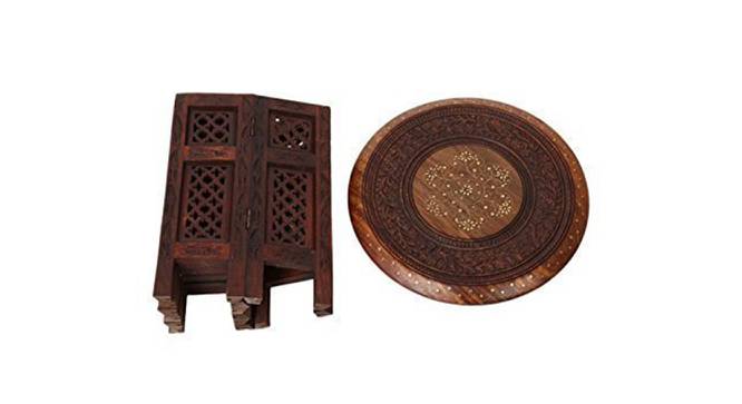 Shilpi Sheesham Wood, Brass Inlay Solid Wood Coffee Table-NSHCTBL11 (Glossy Finish) by Urban Ladder - Design 1 Side View - 713370