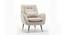 Dowdle Accent/Lounge Chair Beige (Beige, Black Finish) by Urban Ladder - Front View Design 1 - 713513