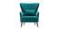 Azriela Accent/Lounge Chair Green (Green, Black Finish) by Urban Ladder - Design 1 Side View - 713522