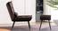 Elroy Accent Chair With Ottoman Brown (Brown, Black Finish) by Urban Ladder - Design 1 Side View - 713530