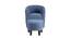 Pitts Accent Chair With Ottoman Blue (Blue, Black Finish) by Urban Ladder - Design 1 Side View - 713533